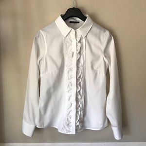 Tommy Hilfiger Ruffled-Trim Button Down Shirt 🌻